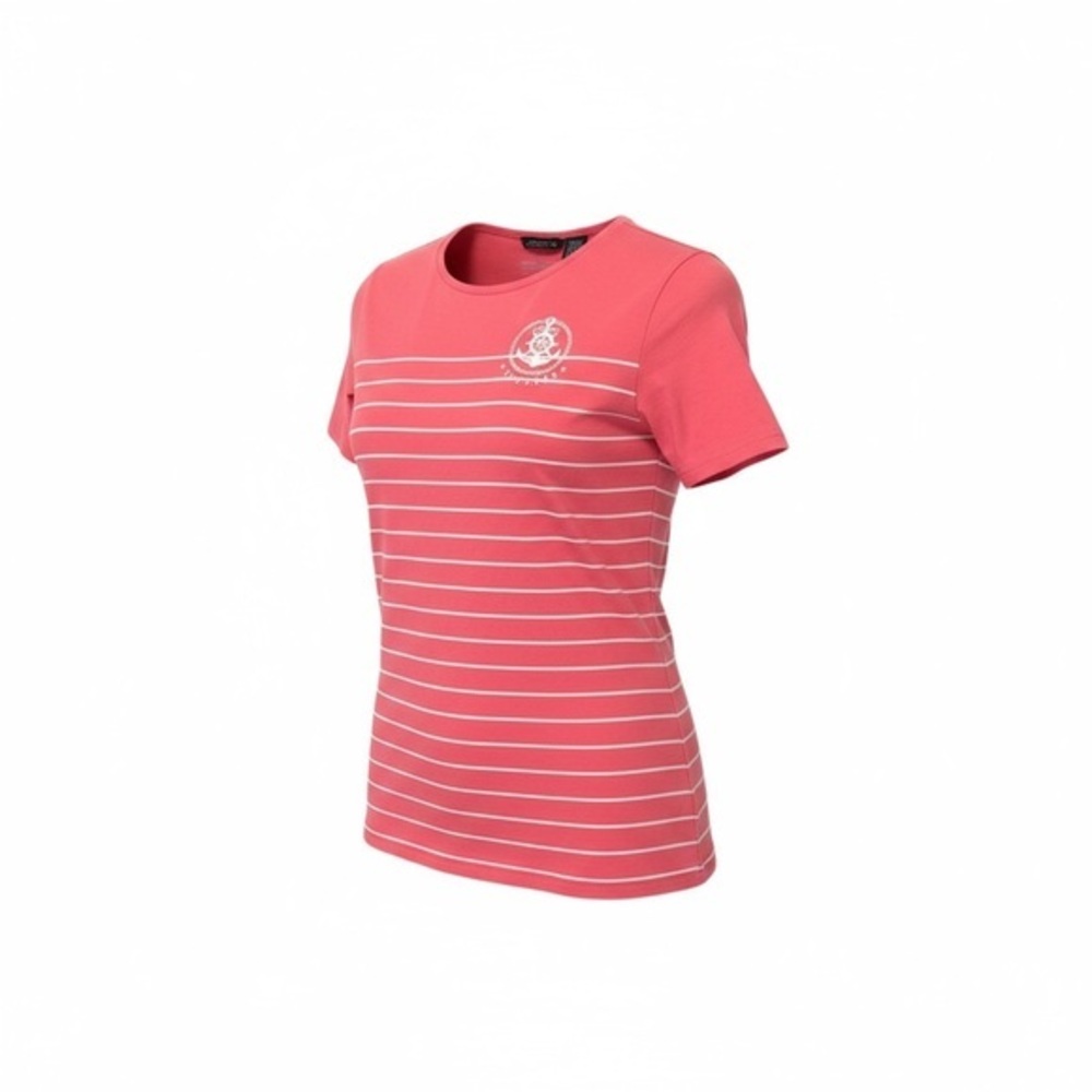Titanic Gildan Coral and White Striped Short Sleeve Tee